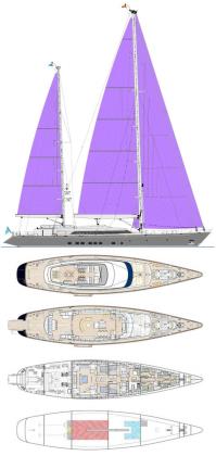 BARACUDA-VALLETTA yacht charter: Layout
