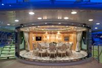 ST-DAVID yacht charter: Sky lounge dining area