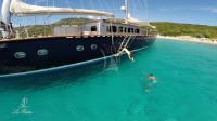 LE-PIETRE yacht charter: swimming ladder