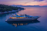 GLAROS yacht charter: Ext by night