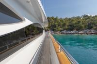 GLAROS yacht charter: Side