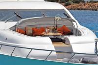 ATHOS yacht charter: Bow sunbed detail