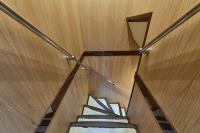 ATHOS yacht charter: Staircase to lower deck