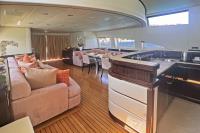 ATHOS yacht charter: Salon with bar