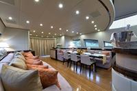 ATHOS yacht charter: Salon from the bar