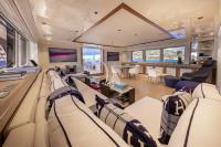 SOLAFIDE yacht charter: Upper Deck Salon - Convertible Double Cabin