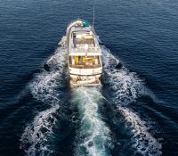 SANDI-IV yacht charter: Aft deck view