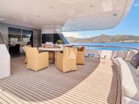 MOBIUS yacht charter: Aft deck