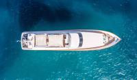 MOBIUS yacht charter: Aerial view