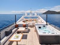 MOBIUS yacht charter: Sun deck