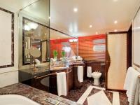 MOBIUS yacht charter: Master cabin en-suite facilities