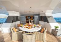 MOBIUS yacht charter: Aft deck