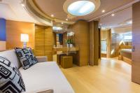 AQUARELLA yacht charter: Salon/Sofa-bed in Master cabin