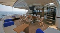 GETAWAY yacht charter: Aft Seating & Lounging