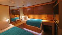 GETAWAY yacht charter: Starboard Twin Cabin