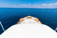 RIVIERA yacht charter: Foredeck from above