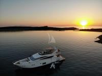 GIA-SENA yacht charter: Gia Sena at sunset