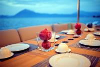 GIA-SENA yacht charter: Aft Dining detail