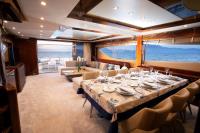 GIA-SENA yacht charter: Saloon & Dining
