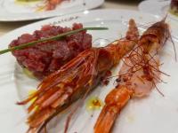 SHANGRA yacht charter: Tuna and shrimp tartare