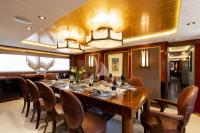 IL-SOLE yacht charter: Dining table