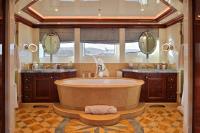 ST-DAVID yacht charter: Master suite bathroom