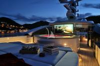 ST-DAVID yacht charter: Outdoor cinema