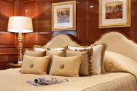 ST-DAVID yacht charter: Full beam VIP cabin on the lower deck aft