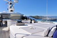 ST-DAVID yacht charter: Sun deck with outdoor cinema