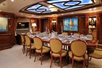 ST-DAVID yacht charter: Main deck dining area