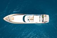 AQUILA yacht charter: Aerial view