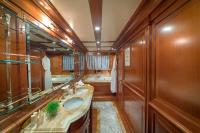 AQUILA yacht charter: Master cabin en-suite facilities lower deck