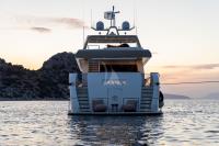 AQUILA yacht charter: Back view