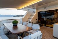 AQUILA yacht charter: Aft deck other view