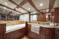 AQUILA yacht charter: Master cabin en-suite facilities(jacuzzi) main deck