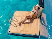 SYLENE yacht charter: Private Terrace Master cabin