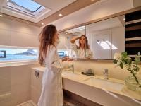 SYLENE yacht charter: Master cabin bathroom