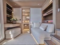 SYLENE yacht charter: Sofa in the Master cabin
