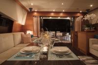 ECLAT yacht charter: Dinner table