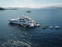 LUISA yacht charter: MY LUISA - AT ANCHOR WITH TOYS