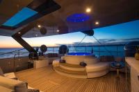 CARTOUCHE yacht charter: jacuzzi at night - Â© Stuart Pearce