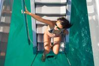 CARTOUCHE yacht charter: Swimming ladder - Â© Stuart Pearce