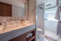 DELTA-ONE yacht charter: guest bathroom aft