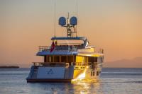 DELTA-ONE yacht charter: sunset