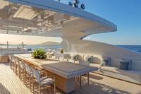 ZALIV-III yacht charter: Sundeck - Dining area - Lounge