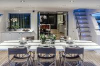 PROJECT-STEEL yacht charter: Aft Deck Dining Area