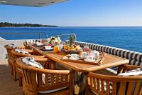 TENACITY yacht charter: Main Deck Dining