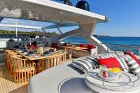 TENACITY yacht charter: Sun Deck Dining