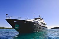 TENACITY yacht charter: TENACITY at anchor