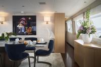 SENSEI yacht charter: dining detail